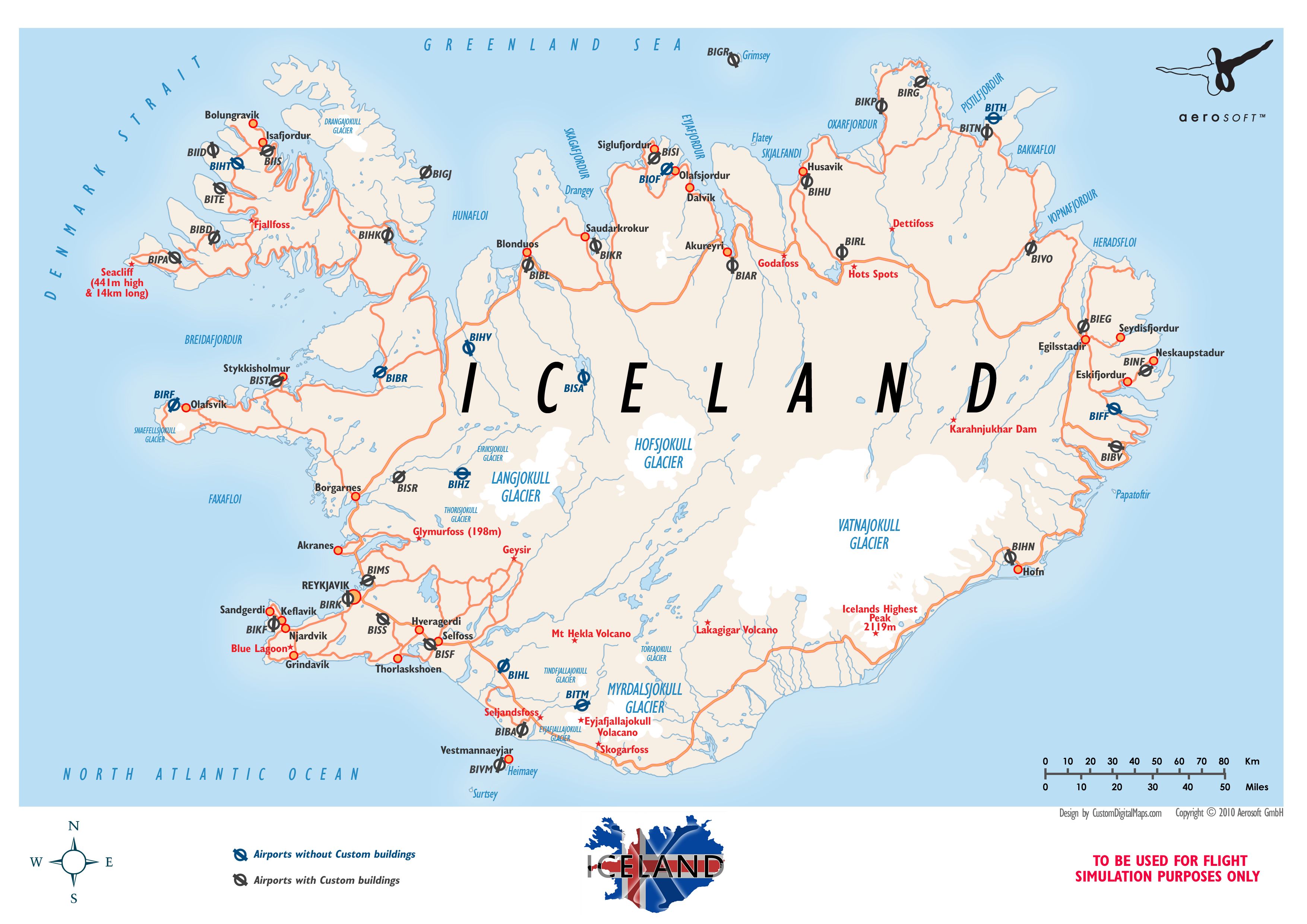 Icelandx Map 